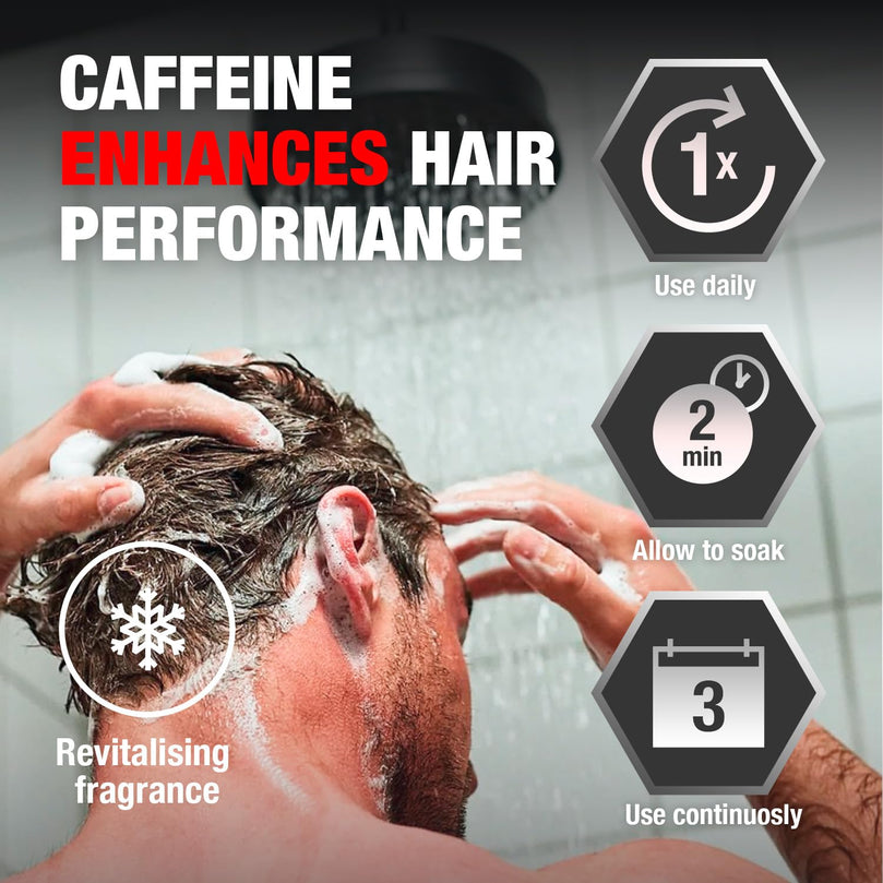 Alpecin C1 Caffeine Shampoo 8.45 fl Oz (Pack of 3) I Hair Performance Enhancer I Promotes Natural Hair Growth and Thickness I Energizes Scalp