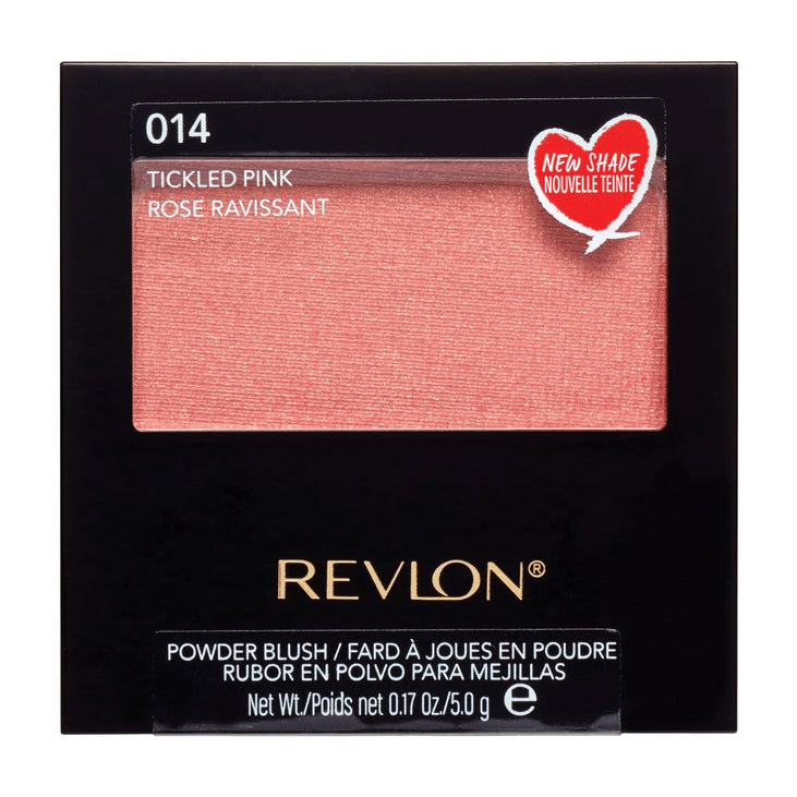 Revlon Powder Blush, Shimmer Finish, 014 Tickled Pink, 0.17 oz