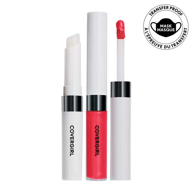 COVERGIRL Outlast All-Day Lip Color with Topcoat, Ever Red-Dy, Pack of 1