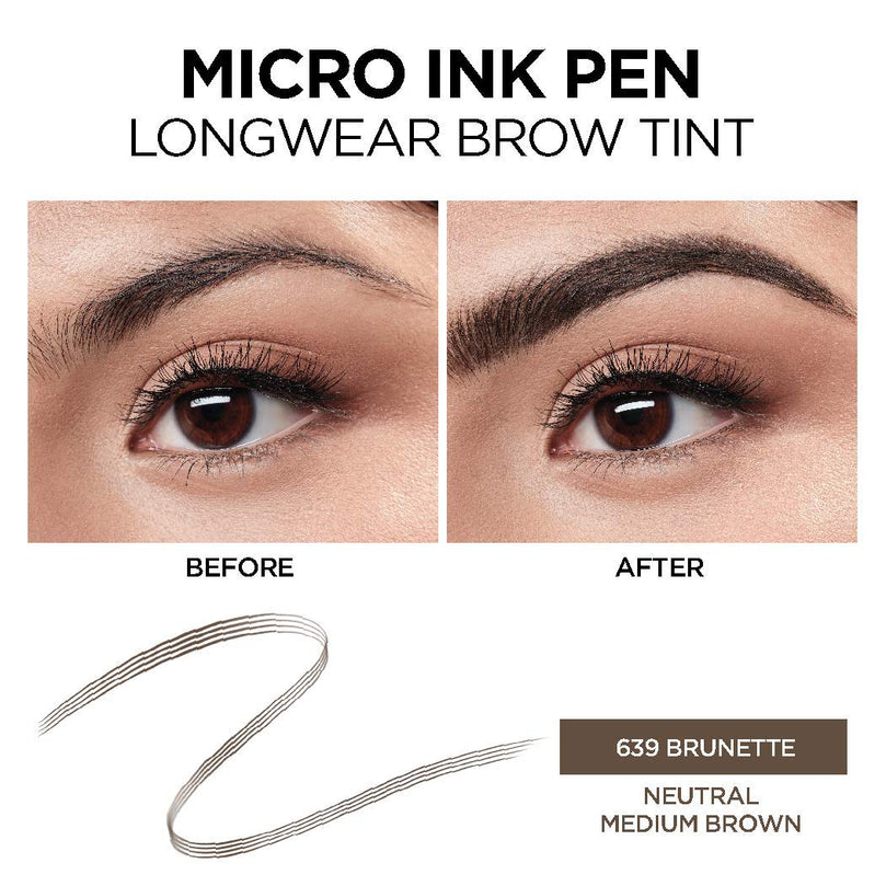 Loreal Paris Micro Ink Pen by Brow Stylist - Brunette #639