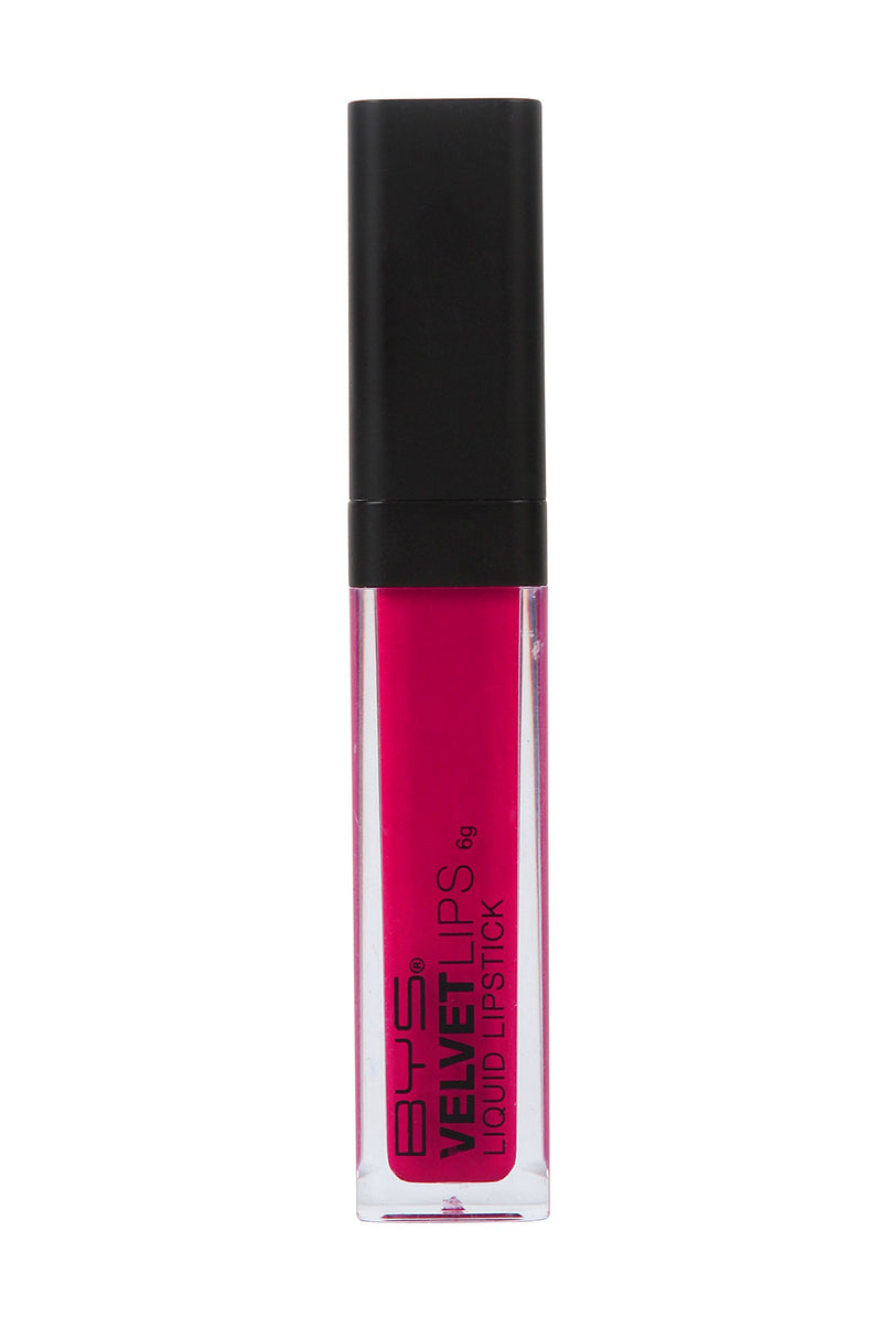 BYS Velvet Lips Liquid Lipstick Flamingo Flare Burgundy Red