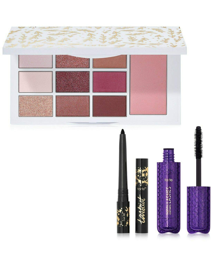 Tarte Warm Winter Wishes Set Palette, Tartiest Gel Liner, Lights Camera Lashes