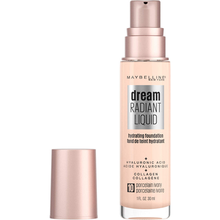 Maybelline Dream Radiant Liquid Hydrating Foundation - 10 Porcelain Ivory