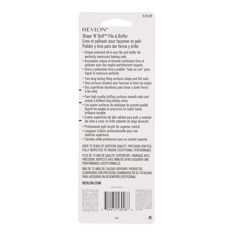 Revlon Shape 'N' Buff Nail Buffer Block (6 Pack)