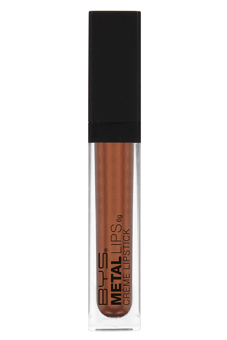 BYS Metal Lips Liquid Crme Lipstick - Copper Penny, Fade-Proof Matte Finish, Long-lasting Lipsticks for Women