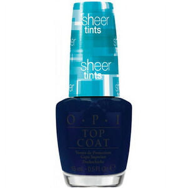 OPI Nail Lacquer Polish .5oz/15mL - Sheer Tints Top Coat I Can Teal You Like Me S04