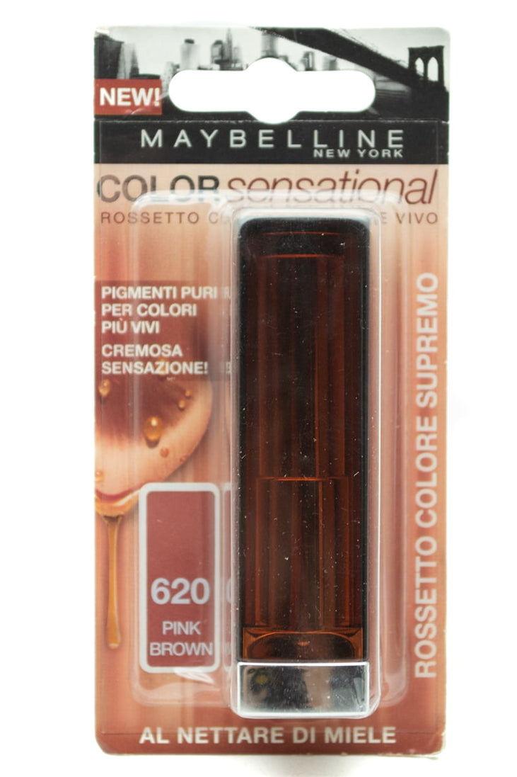 Maybelline ColorSensational Lipstick, 620 Pink Brown  (Italian Packaging)