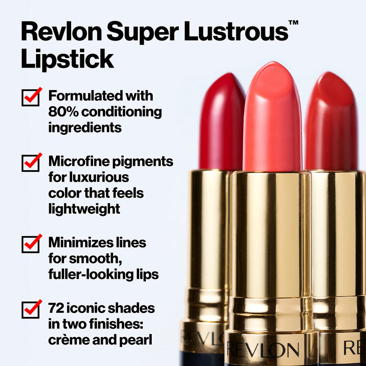 Revlon Super Lustrous Creme Lipstick, Creamy Formula, 760 Desert Escape