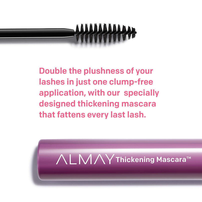 Almay Thickening Mascara with Aloe and Vitamin B5, 402 Black, 0.26 fl oz