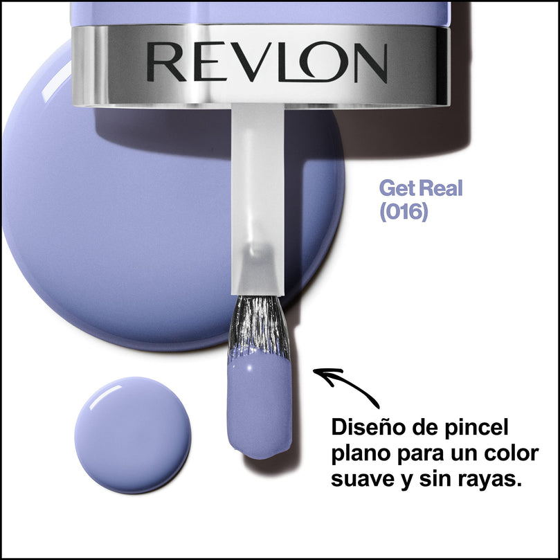 REVLON Ultra HD Snap Nail Color, Natural Rich Glossy Polish, 100% Vegan Formula, No Base or Top Coat Needed, 016 Get Real, 0.27 fl oz