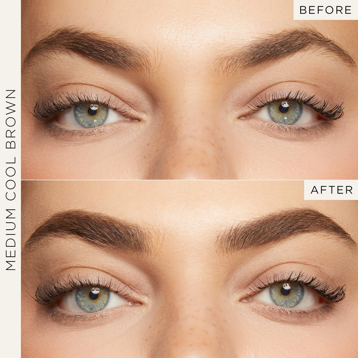 tarte big ego sketch and set brow pencil and tinted gel - medium cool brown - full size