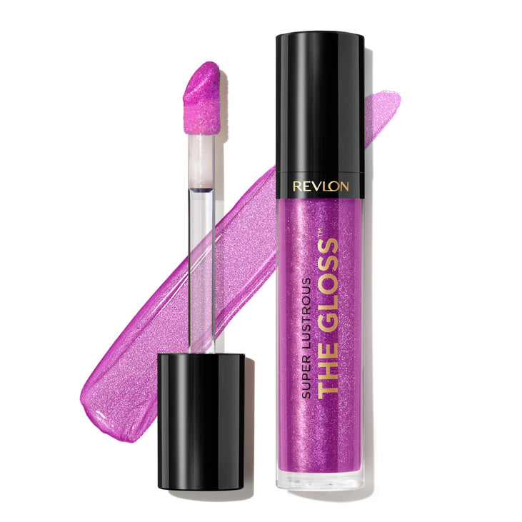 Revlon Super Lustrous Moisturizing High Shine Lip Gloss, 230 Sugar Violet, 0.13 oz