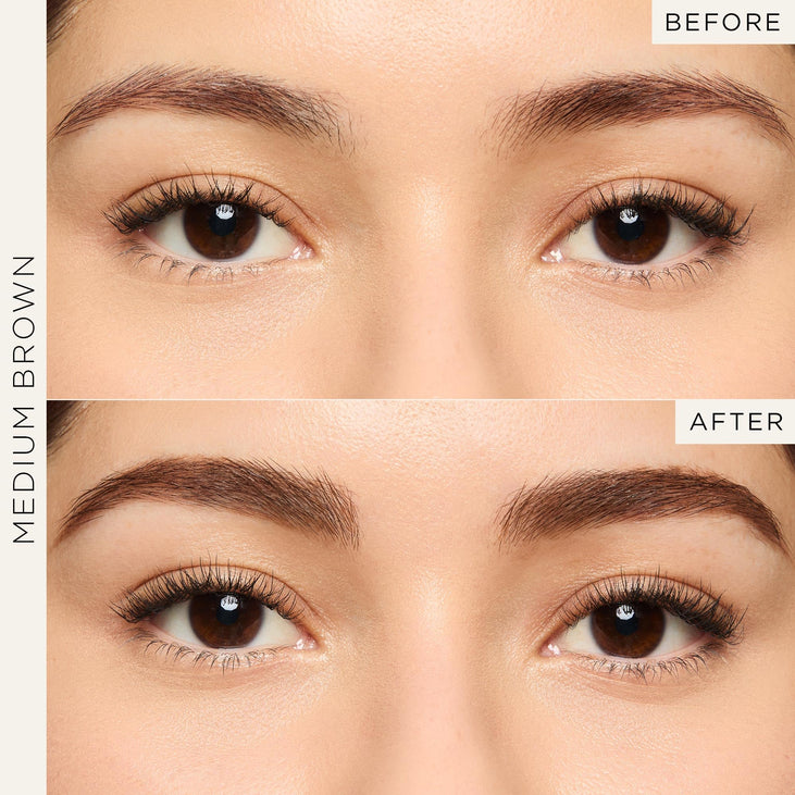 tarte big ego sketch and set brow pencil and tinted gel - medium brown - full size