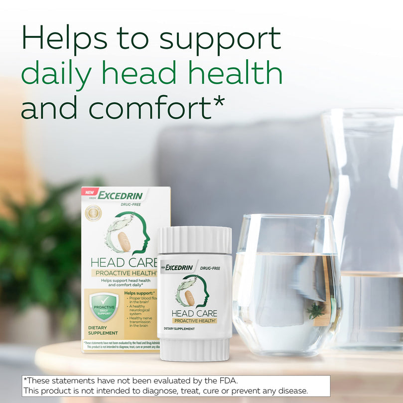 Head Care Proactive Health Dietary Supplement to Support Head Health and Comfort Daily - 60 Count