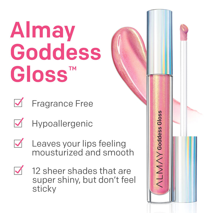 Almay Goddess Moisturizing Holographic Lip Gloss, Hypoallergenic, 600 Fairy