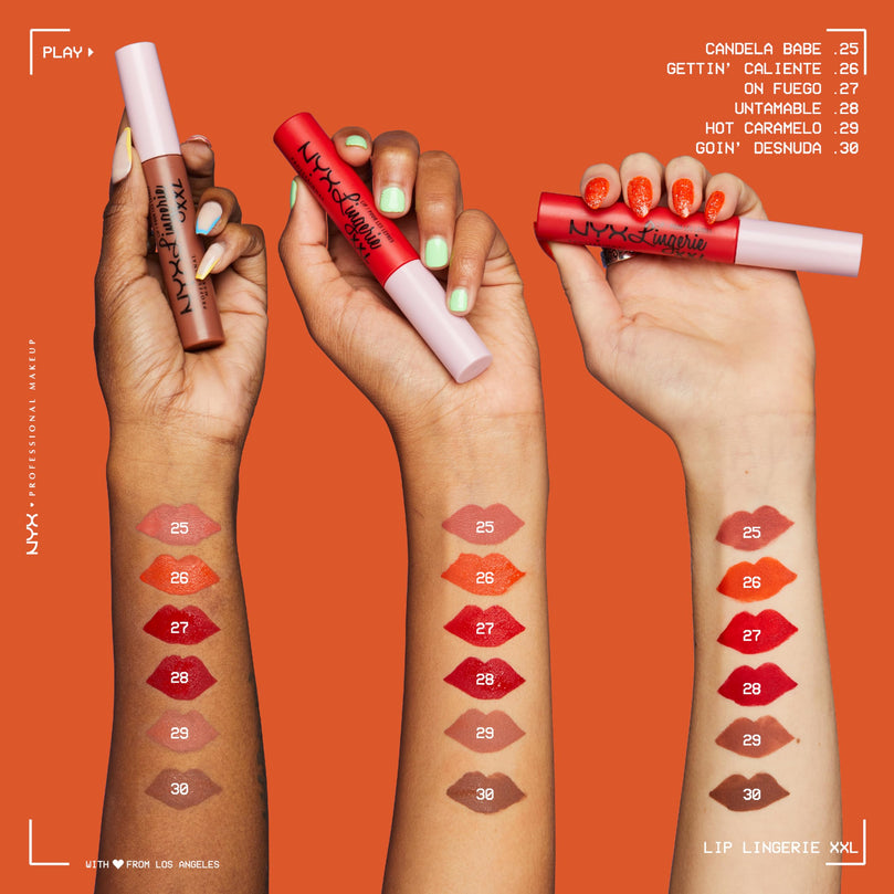 NYX Professional Makeup Lip Lingerie XXL Matte Liquid Lipstick - Hot Caramelo (Warm Caramel)