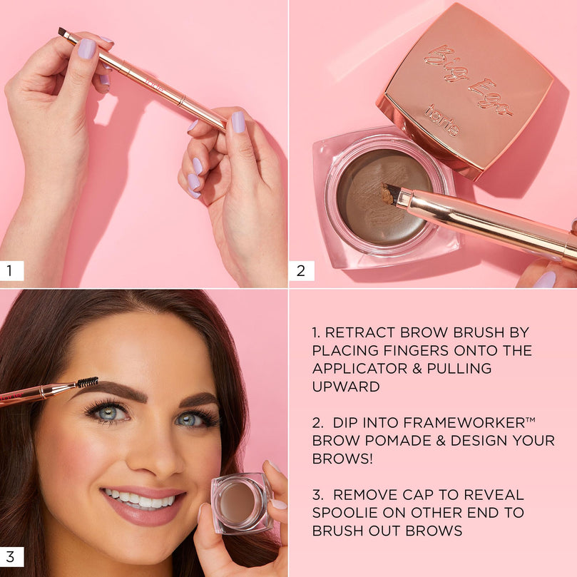 tarte big ego frameworker brow pomade - taupe - full size