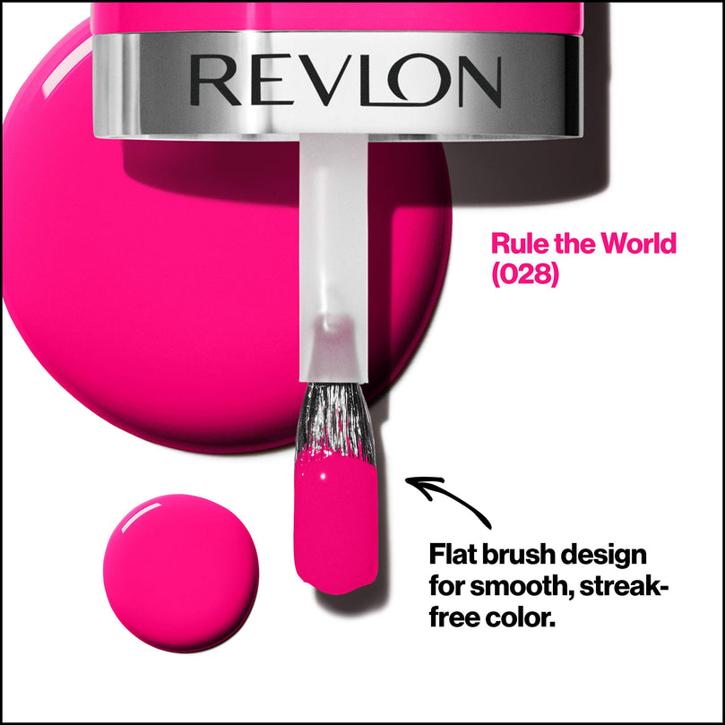 REVLON Ultra HD Snap Nail Polish, Glossy Nail Color, 100% Vegan Formula, No Base and Top Coat Needed, 028 Rule the World, 0.27 fl. Oz.