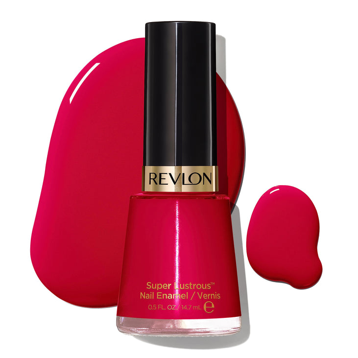 Revlon Super Lustrous Chip Resistant Nail Polish, Revlon Red, 0.5 fl oz Bottle