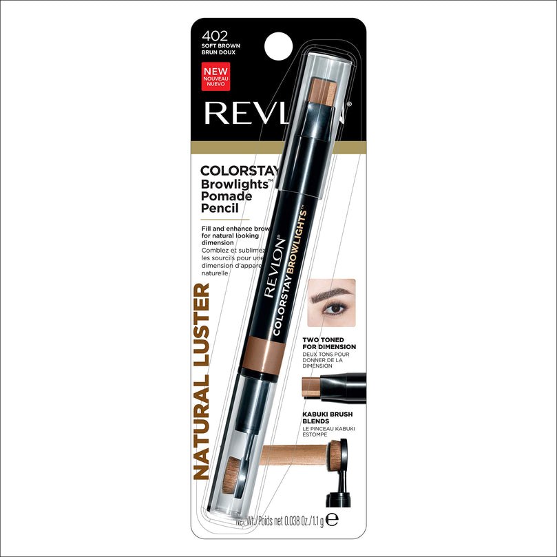 REVLON COLORSTAY BROWLIGHTS EYEBROW PENCIL 402 SOFT BROWN