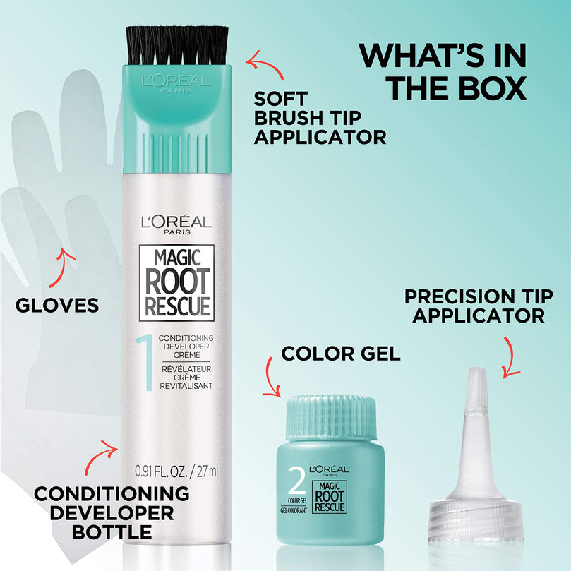 Loreal Paris Magic Root Rescue 10 Minute Root Hair Coloring Kit 8G Medium Golden Brown, 2 count