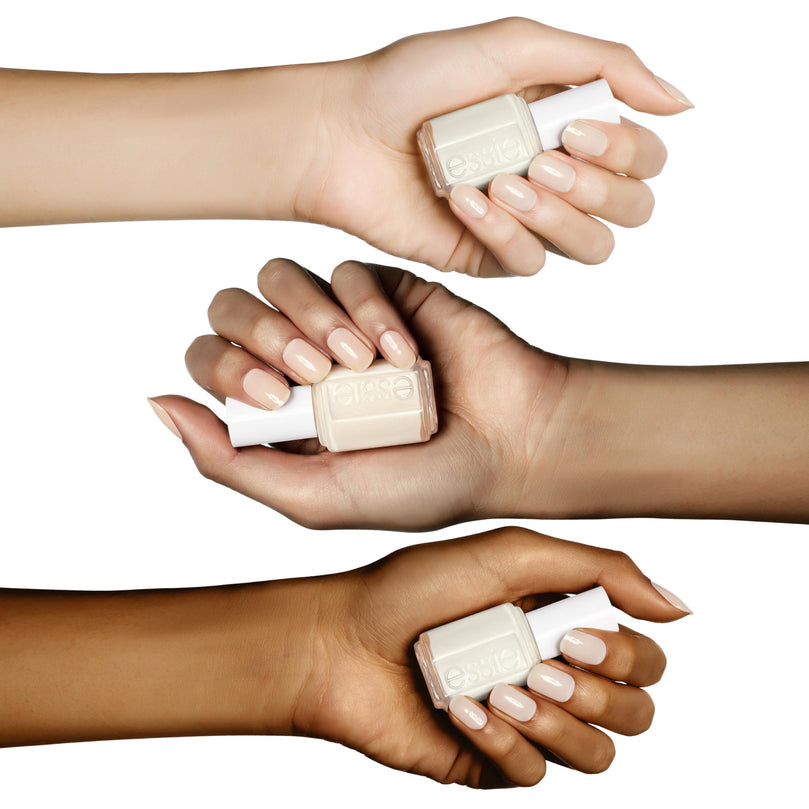 essie Salon Quality 8 Free Vegan Nail Polish, Limo-scene, Sheer Light Pink, 0.46 fl oz Bottle