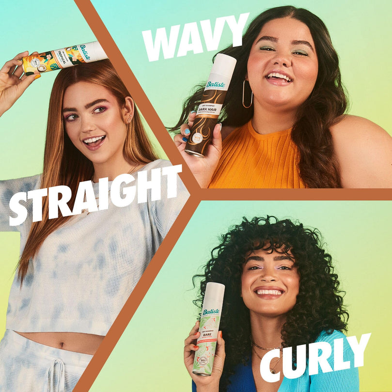 Batiste Dark Dry Shampoo, Waterless shampoo, 3.81oz 3 pack
