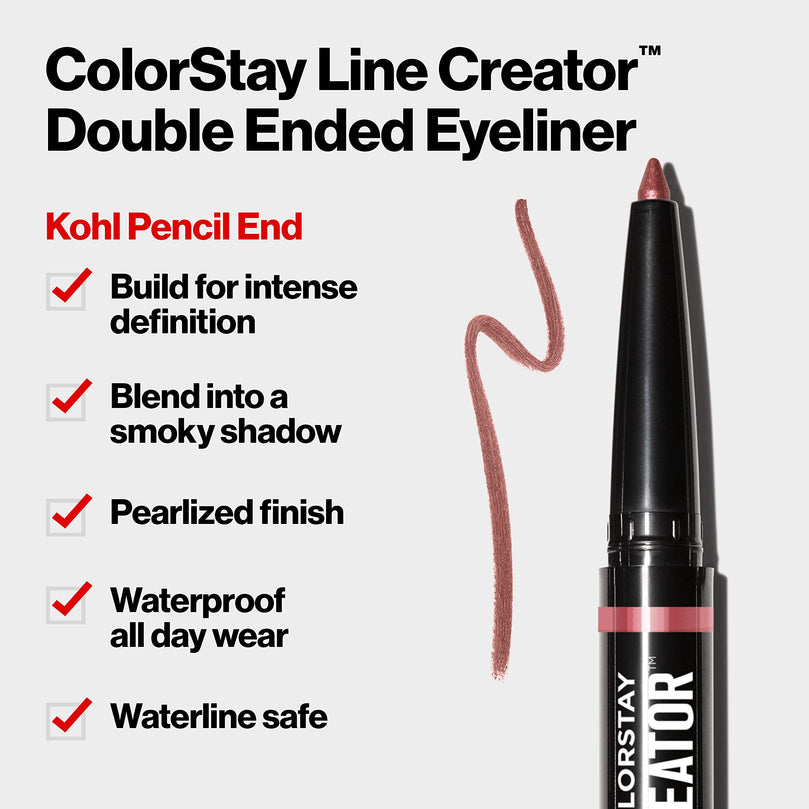 Revlon ColorStay Line Creator Waterproof Eyeliner Pencil, 151 Blackout