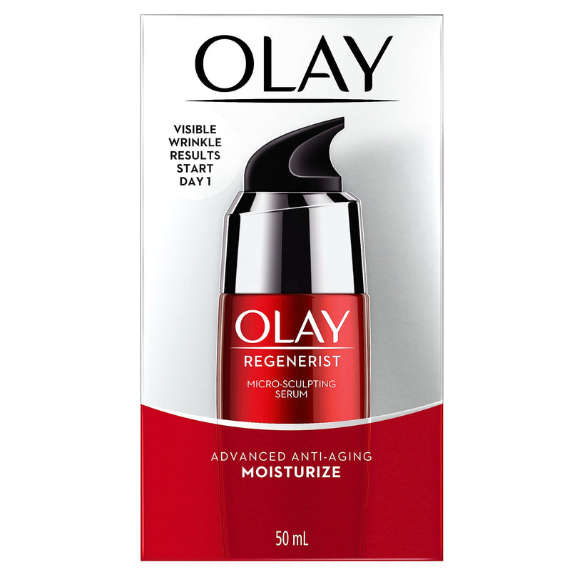 Olay Regenerist Micro-Sculpting Serum, Face Moisturizer, Reduces Fine Lines & Wrinkles, All Skin, 1.7 fl oz