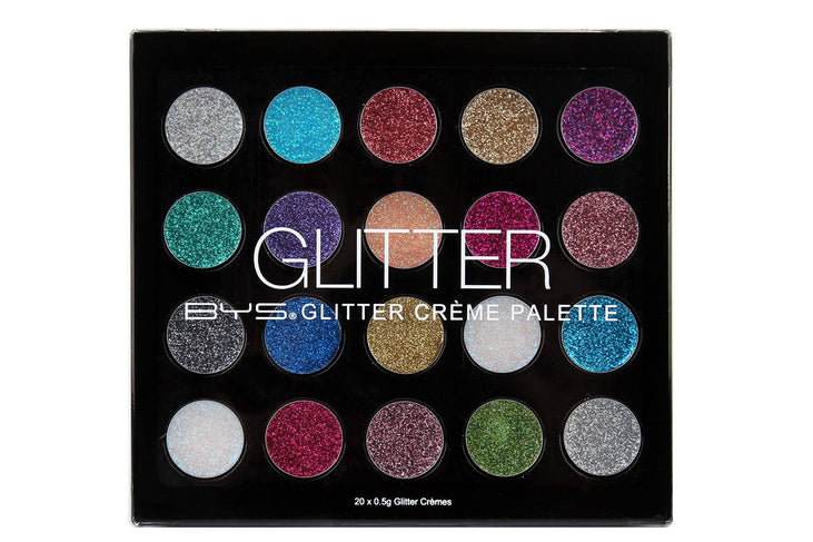 BYS Glitter Gel Makeup Palette - 20 Shades, Suitable to use on all areas of the face