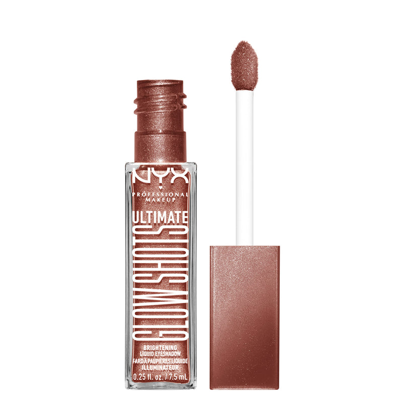 NYX PROFESSIONAL MAKEUP Ultimate Glow Shots, Liquid Eyeshadow, Long-Lasting Shimmer Eye Shadow with Vitamin C - Mango Moment