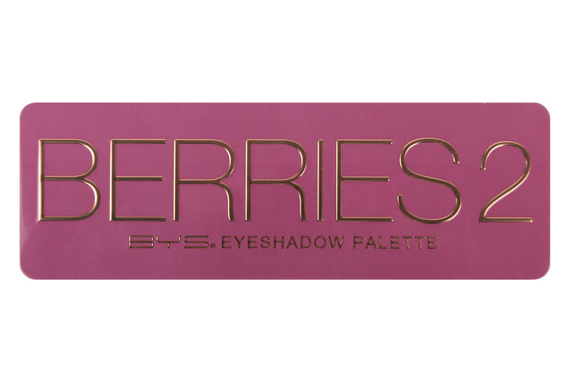 BYS Berries 2 Eyeshadow Palette, 12 Color Collection in Tin Kit with Mirror - Highly Pigmented Matte & Metallic Shades