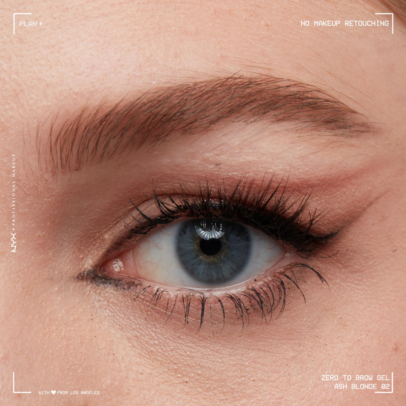 NYX PROFESSIONAL MAKEUP Zero to Brow, Longwear Eyebrow Gel, Ash Blonde
