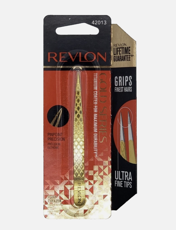 Revlon Gold Series Titanium Coated Point Tweezer 42013