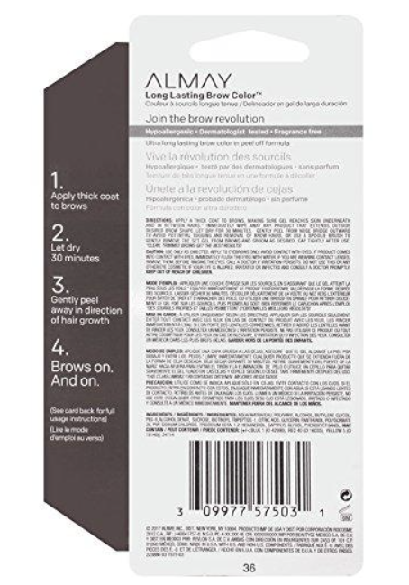Almay Long Lasting Brow Color 030 Black Brown