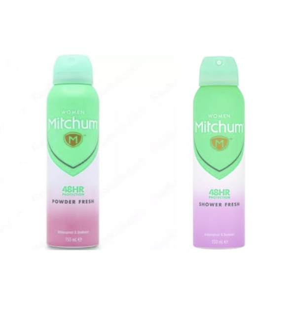 Mitchum WOMEN'S Anti-Perspirant & Deodorant Spray Shower Fresh & Powder Fresh