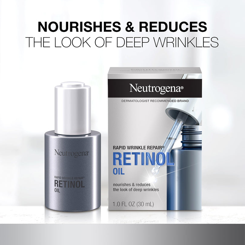 Neutrogena Rapid Wrinkle Repair Retinol Oil Facial Serum, 1.0 fl. oz
