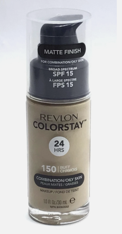 Revlon ColorStay Liquid Foundation, Face Makeup for Combination & Oily Skin - 150 Buff 1 Fl Oz