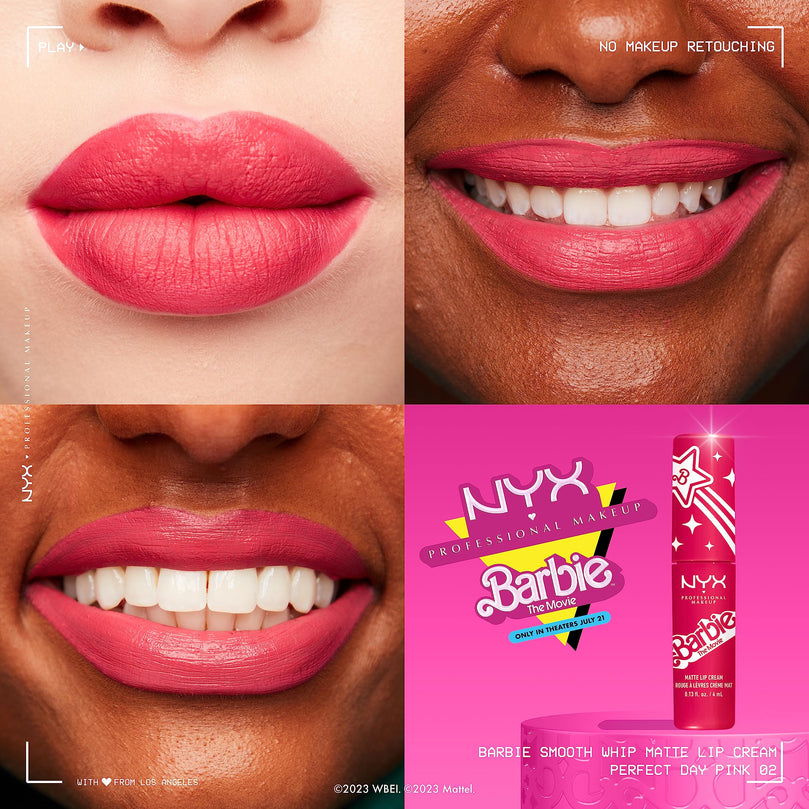 NYX PROFESSIONAL MAKEUP BARBIE, Smooth Whip Lip Cream - Perfect Day Pink