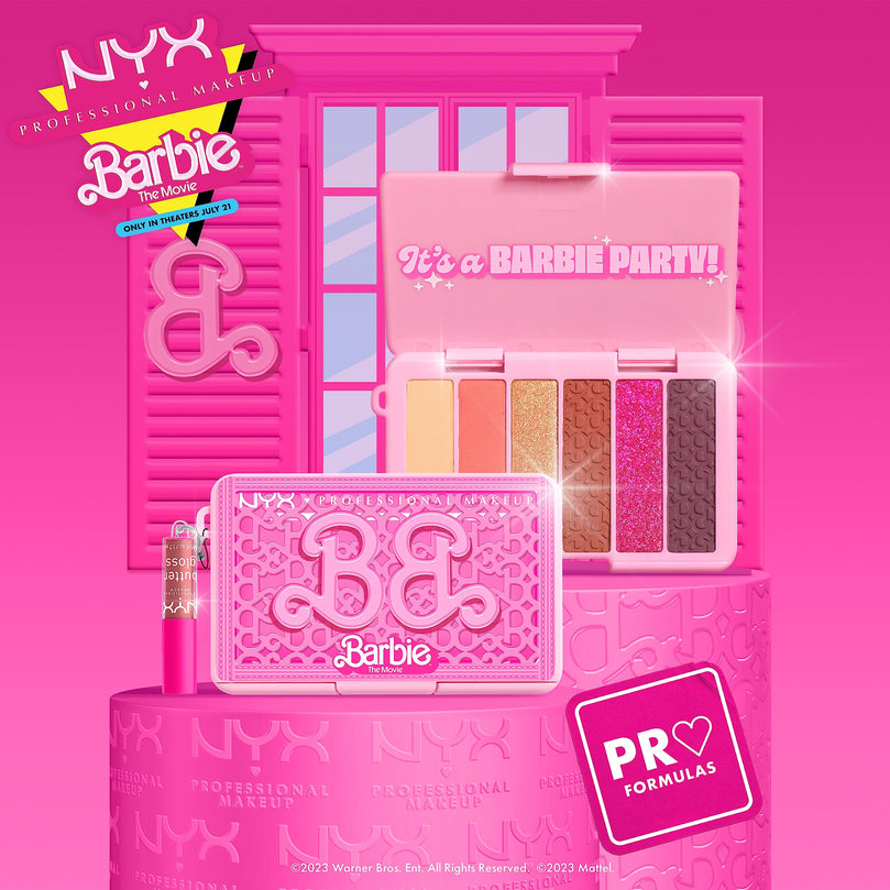 NYX PROFESSIONAL MAKEUP BARBIE, Mini Eye Palette - It's a BARBIE Party