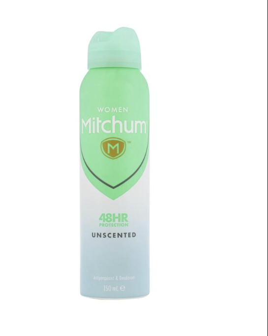 Mitchum 48HR Women Unscented Spray Antiperspirant Deodorant 150ML