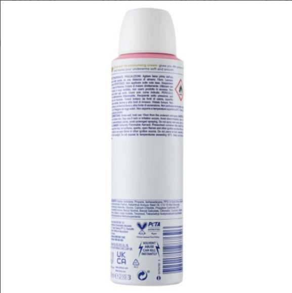 Dove Anti Perspirant Deodorant 48h Powder Spray 150 ml (3 PACK)