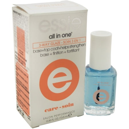 essie for Women All In One 3-Way Glaze Nail Polish, 0.46 oz