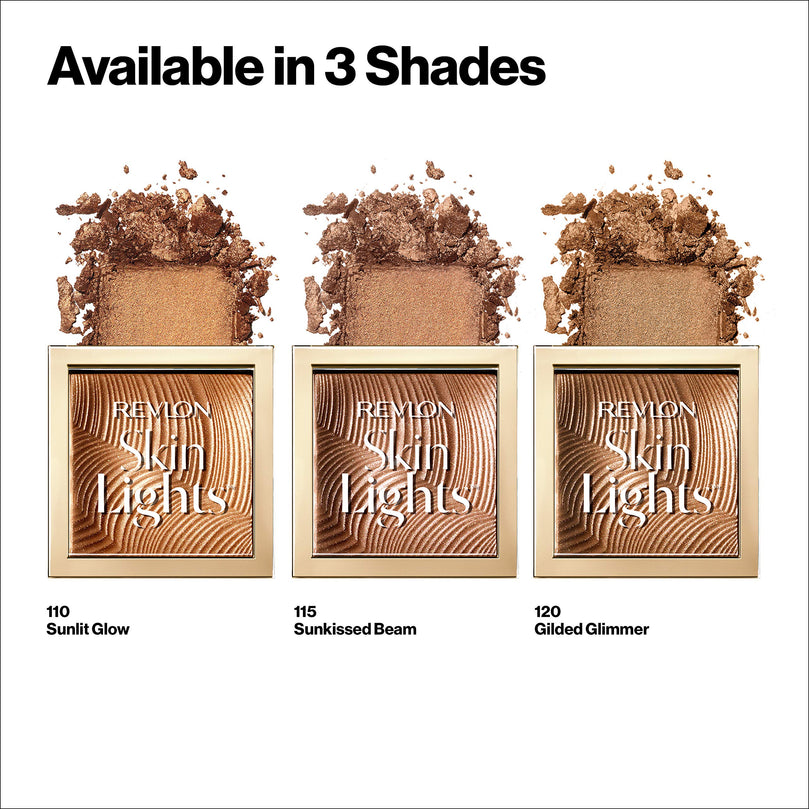 Revlon SkinLights Prismatic Buildable Bronzing Powder, 110 Sunlit Glow, 0.28 oz