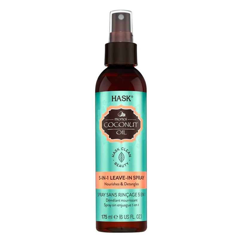 HASK 33.3% More Coconut Oil Nourishing 5-in-1 Leave-In Spray, 8 fl oz