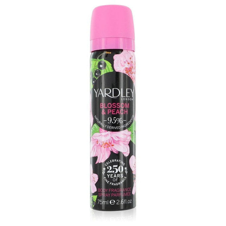 Yardley Blossom & Peach by Yardley London Body Fragrance Spray 2.6 oz for Women Pack of 3