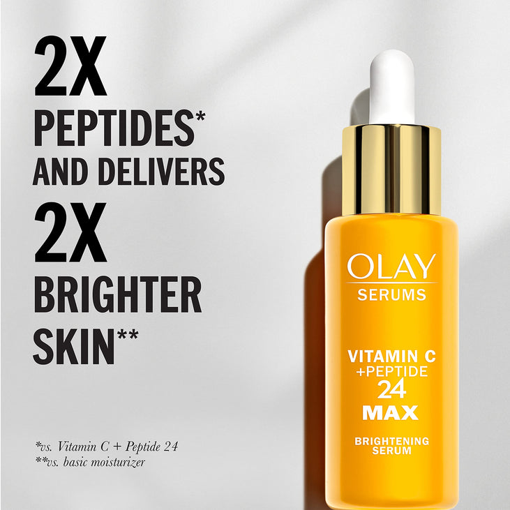 Olay Vitamin C + Peptide 24 Max Brightening Serum, 1.3 fl oz