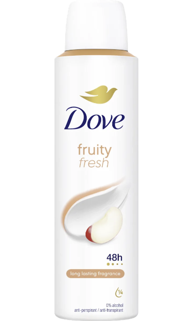 Dove Fruity Fresh 48h Antiperspirant Deodorant Spray 150 ML (3 Pack)
