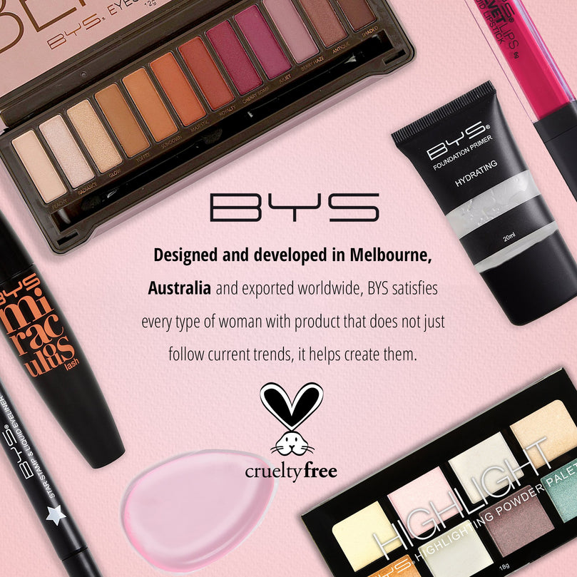 BYS 12 Shade Matte Eyeshadow Palette Tin Collection with Mirror, Double Ended Applicator and Blender, Nude and Smoke