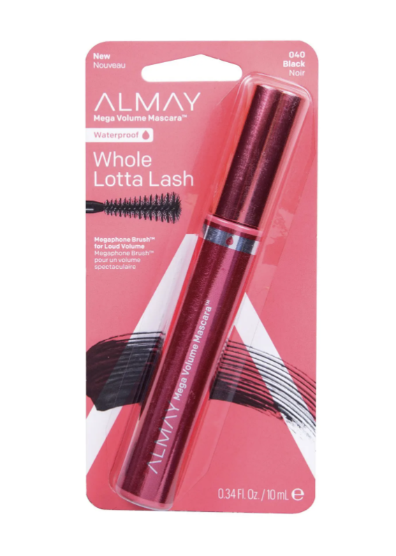 Almay Mega Volume Waterproof Mascara 040 Black 0.34 Fl Oz